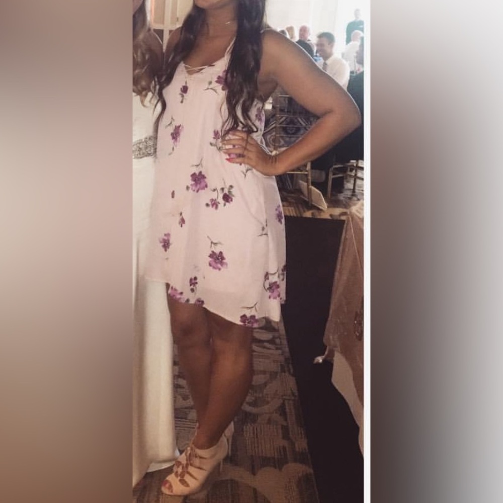 Light pink floral dress